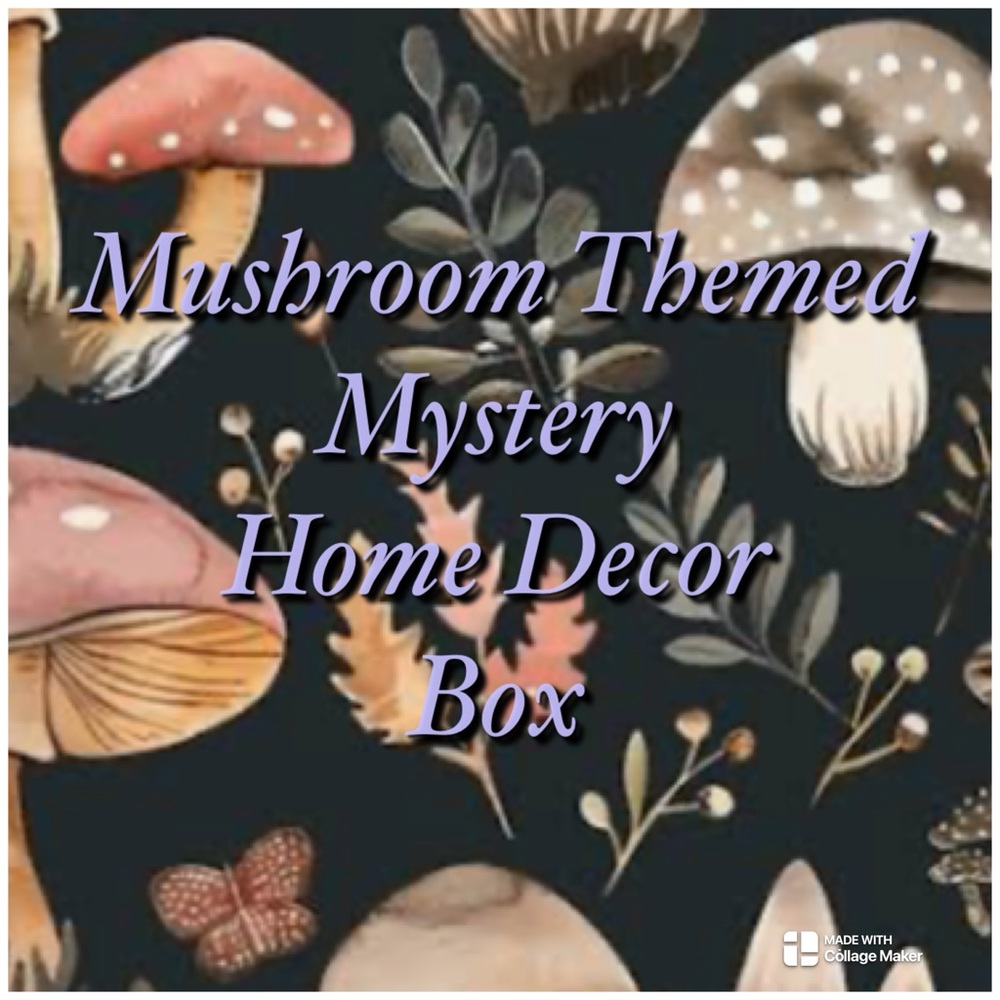 Mushroom Themed Mystery Home Decor Box